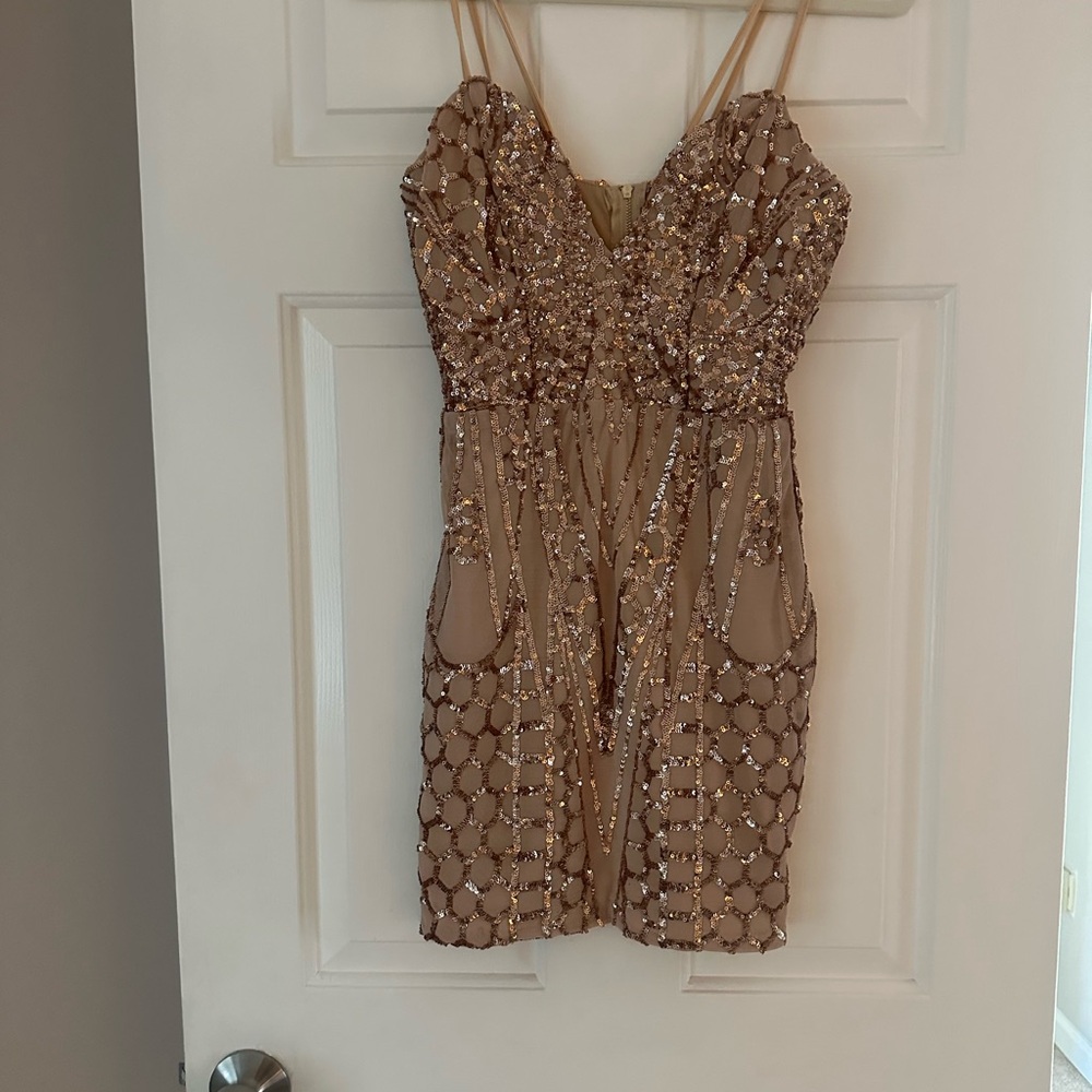 Elegant Sequin Embellished Dress